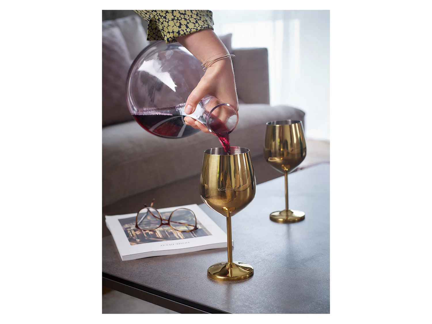 ECHTWERK Edelstahlgläser 0,5l (6tlg, Gold) – Bild 3 von 4