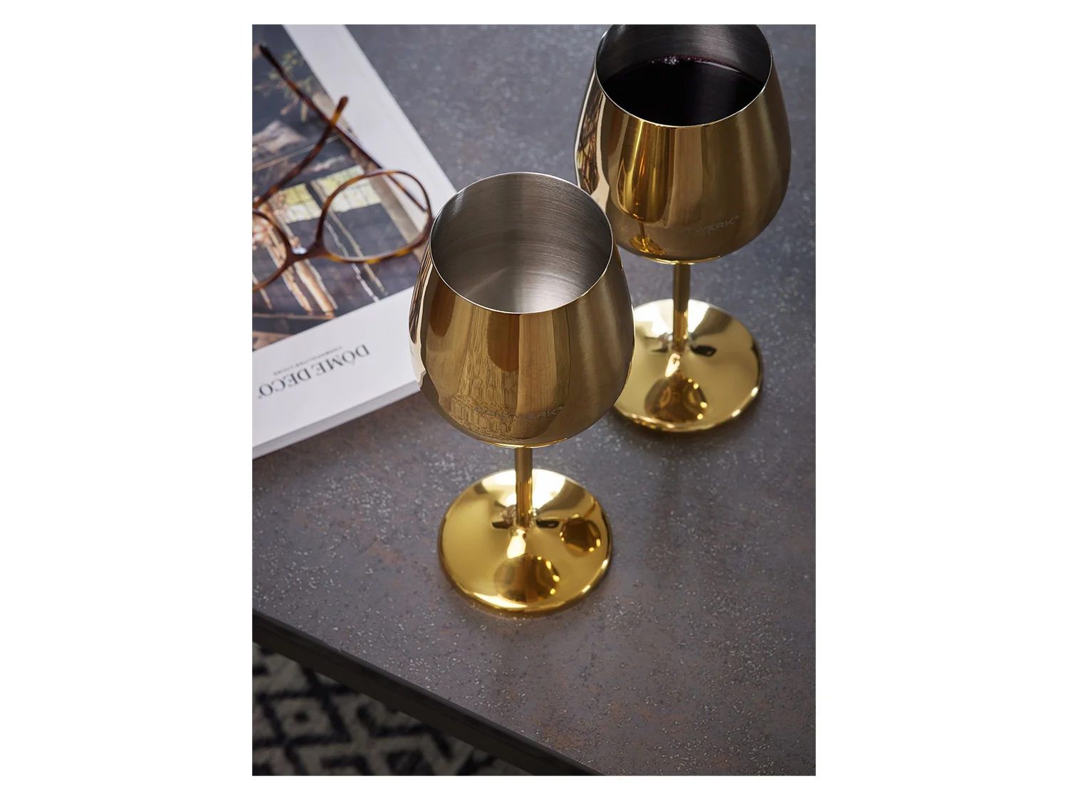 ECHTWERK Edelstahlgläser 0,5l (6tlg, Gold) – Bild 4 von 4