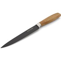 ECHTWERK Fleischmesser Classic, aus hochwertigem Stahl, Akazienholzgriff, Black-Edition, 20 cm