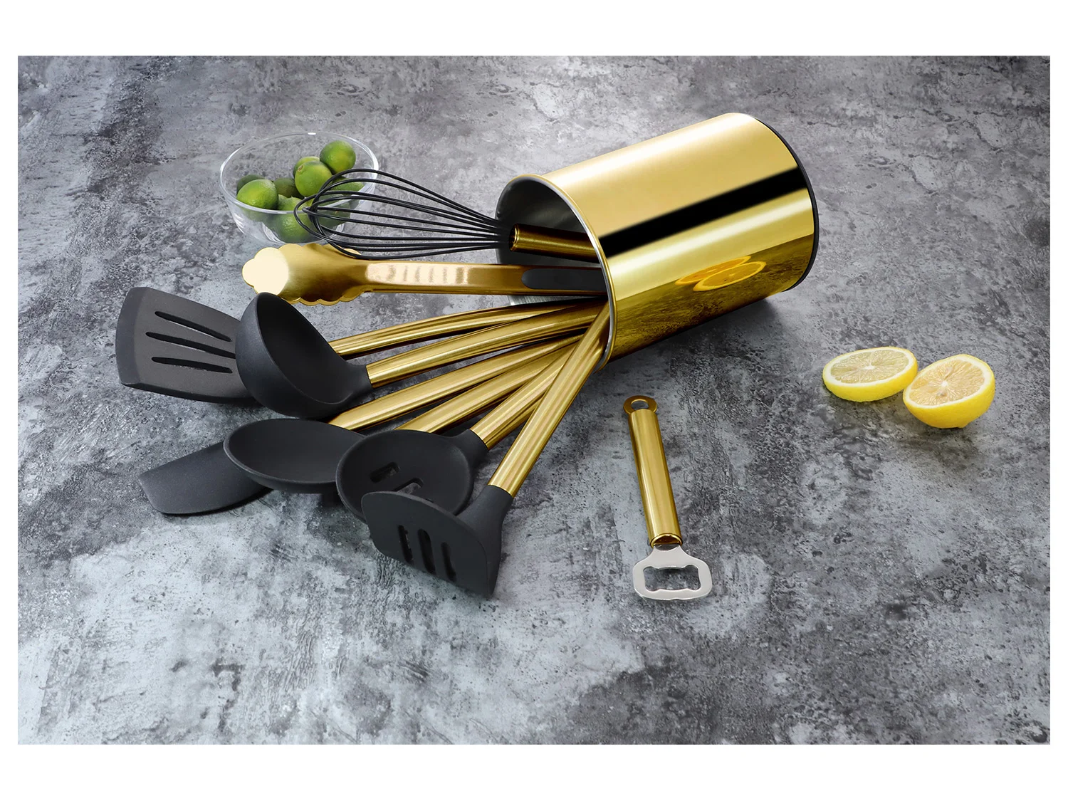 ECHTWERK Küchenhelfer Set (Gold, 10-teilig) – Bild 3 von 4