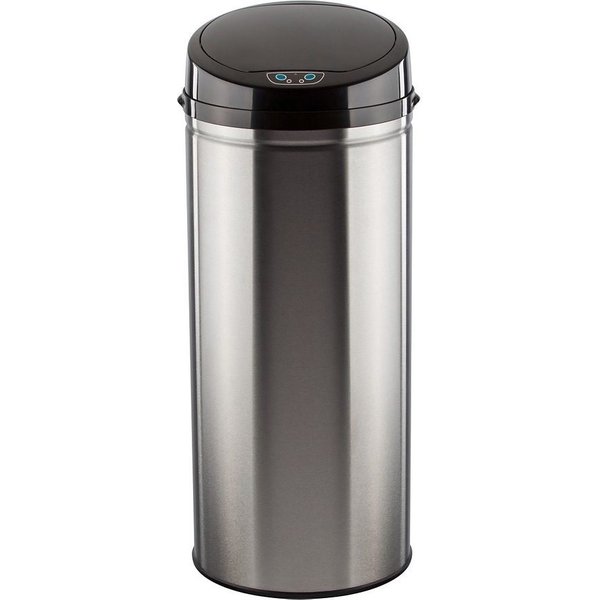 ECHTWERK Mülleimer INOX BRUSHED, Infrarot-Sensor, Korpus aus Edelstahl, Fassungsvermögen 42 Liter