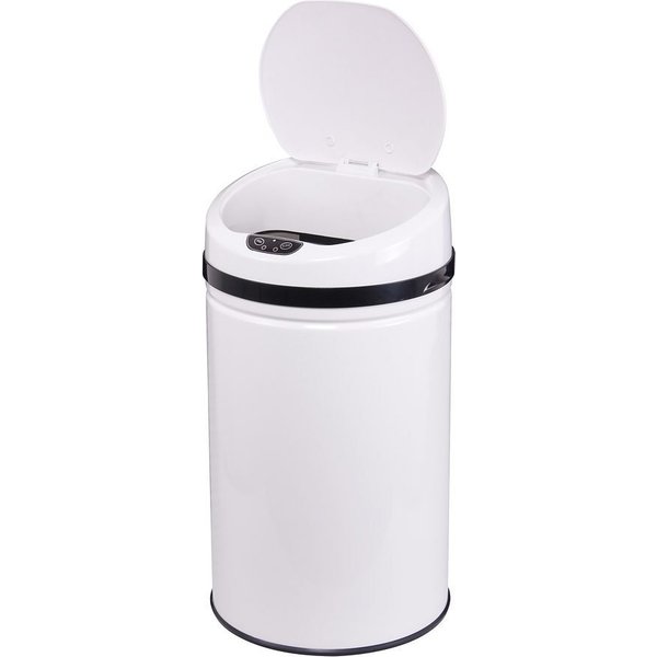 ECHTWERK Mülleimer INOX WHITE, Infrarot-Sensor, Korpus aus Edelstahl, Fassungsvermögen 42 Liter
