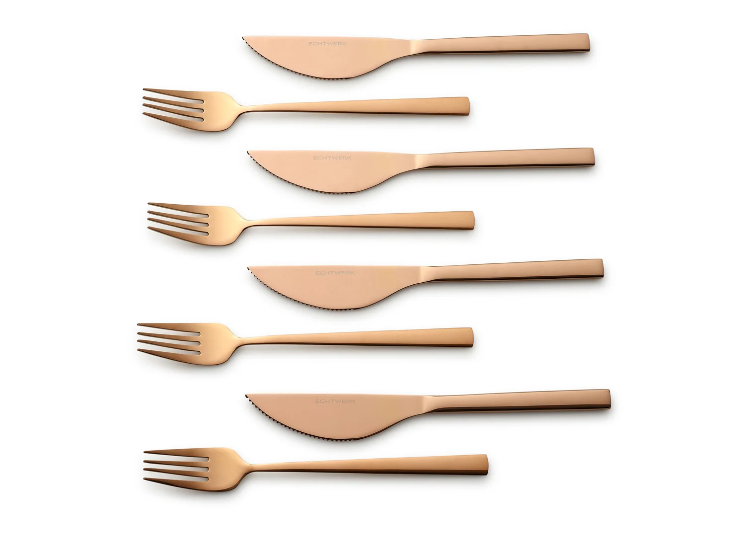 ECHTWERK Pizzabesteck Set "Bari" (Bronze, 8tlg) – Bild 2 von 4