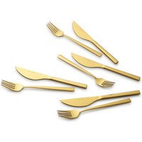ECHTWERK Pizzabesteck Set "Bari" (Gold, 8tlg)