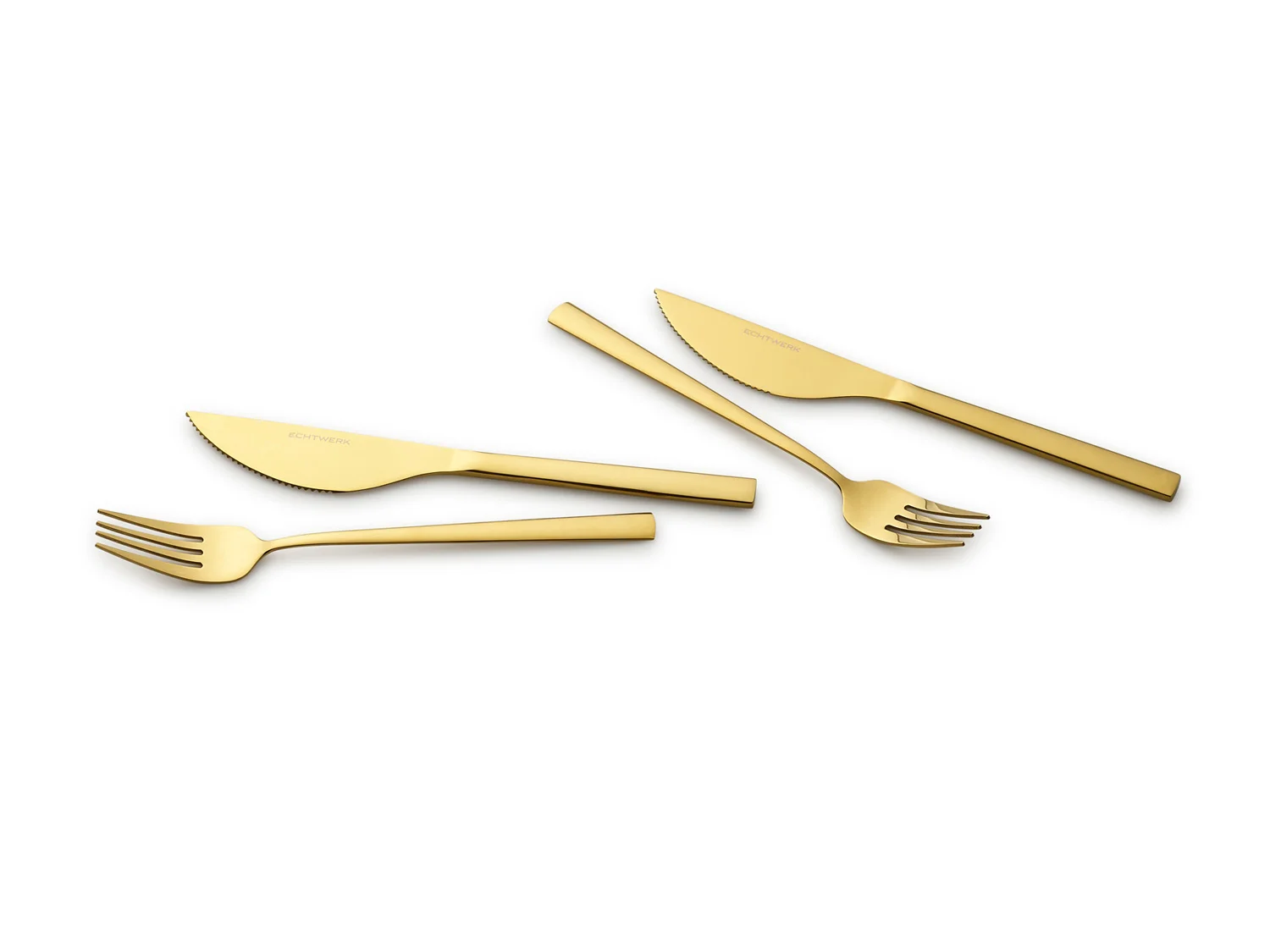 ECHTWERK Pizzabesteck Set "Bari" (Gold, 4tlg) – Bild 4 von 4