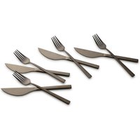 ECHTWERK Pizzabesteck Set "Bari" (Schwarz, 8tlg)