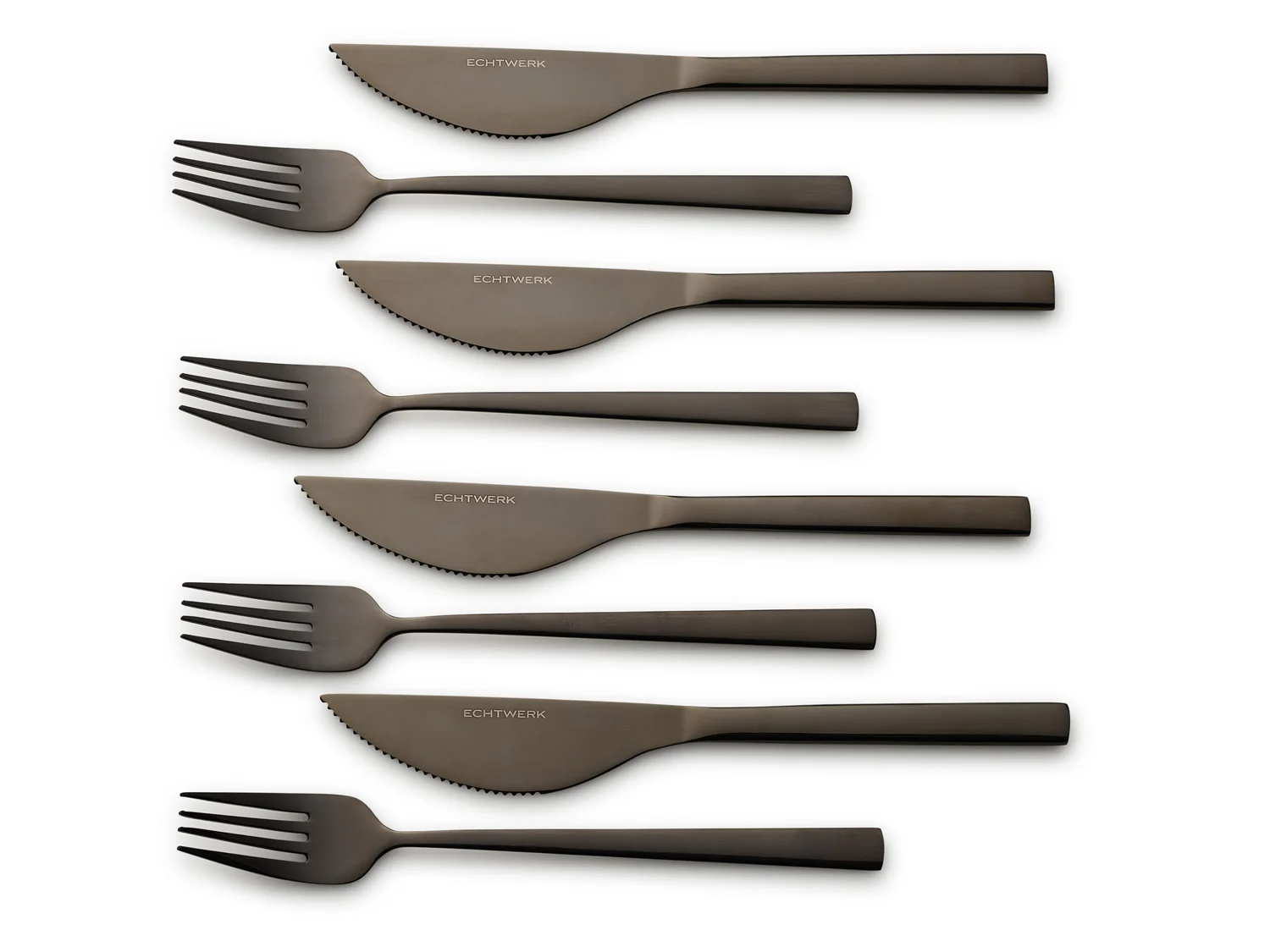 ECHTWERK Pizzabesteck Set "Bari" (Schwarz, 8tlg) – Bild 2 von 4
