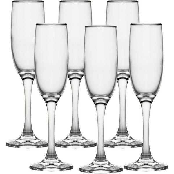 ECHTWERK Sektglas Champagnerkelche Set 170 ml, 6-tlg., Glas, für Champagner, Schaumwein, Aperitifs, ideal für Feierlichkeiten