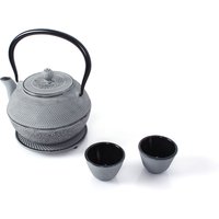 ECHTWERK Teeservice aus Gusseisen (Grau, 1,1L)