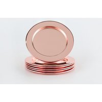 ECHTWERK Untersetzer- / Serviettenring-Set (dekoratives Glasuntersetzer 6t, Kupfer, 6tlg)