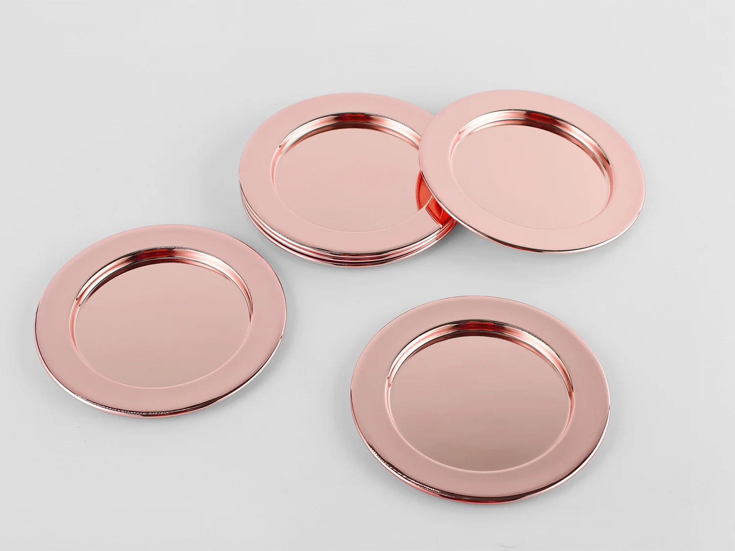 ECHTWERK Untersetzer- / Serviettenring-Set (dekoratives Glasuntersetzer 6t, Kupfer, 6tlg) – Bild 2 von 4