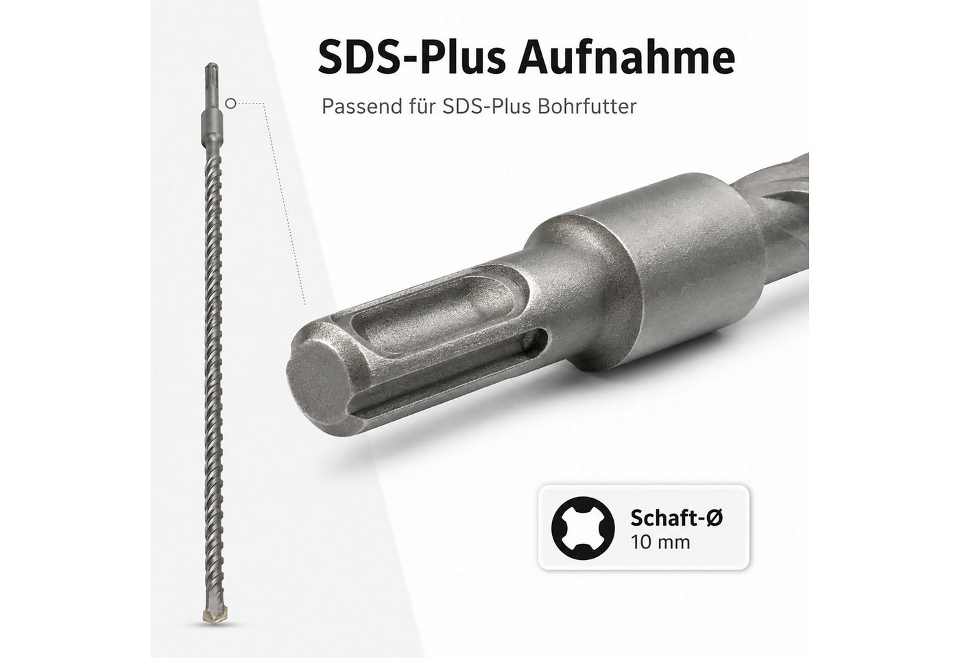 ECI Tools Steinbohrer SDS-Plus Bohrer 1000 mm lang Ø 8–30 mm – Bild 2 von 5