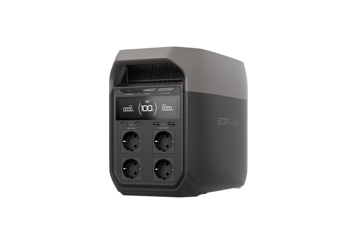 Ecoflow EcoFlow Delta 3 Powerstation 0% Mwst. (12, Abs. 3 UstG) Powerstation LiFEPO4 (230 VAC V), Erweiterbare Kapazität von 1 kWh–5 kWh – Bild 2 von 5