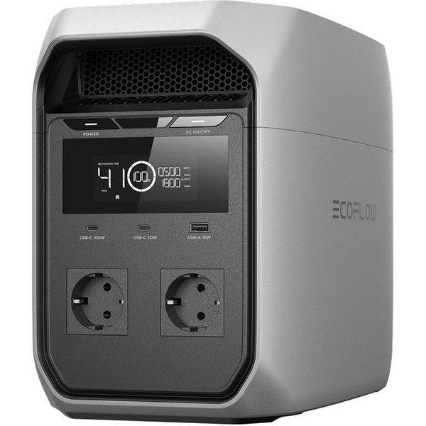 Ecoflow ECOFLOW Tragbare Powerstation DELTA 3 Series Powerstation, 0-100 % in 56 Minuten, 1 800 W (3 600 W Spitze) Solargenerator