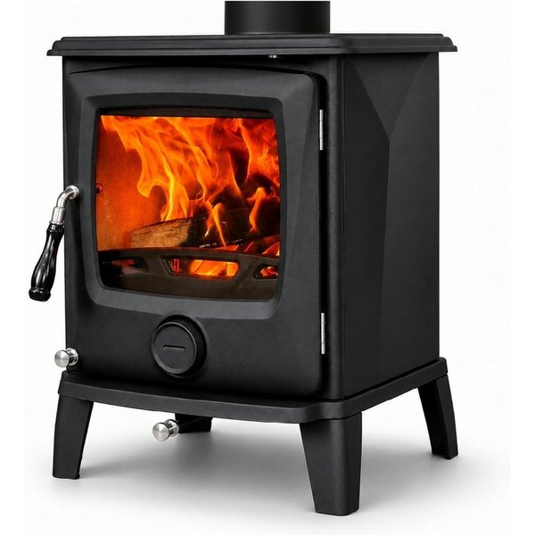 ECOfoxx Kaminofen Kleiner, robuster Gusseisen LUMI I, 4,9 kW