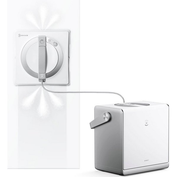 ECOVACS Fensterputzroboter WINBOT W2 PRO OMNI, Intelligente, unterbrechungsfreie Fensterreinigung, mit 7 Modi, automatischer Nachladung & innovativer Randerkenn