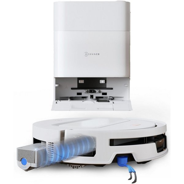 ECOVACS Nass-Trocken-Saugroboter DEEBOT T90 MAX PRO, 60 W, mit Beutel, 40.000 Pa + 16,45L/s Luftstrom, Wischwalze, All-in-One Station