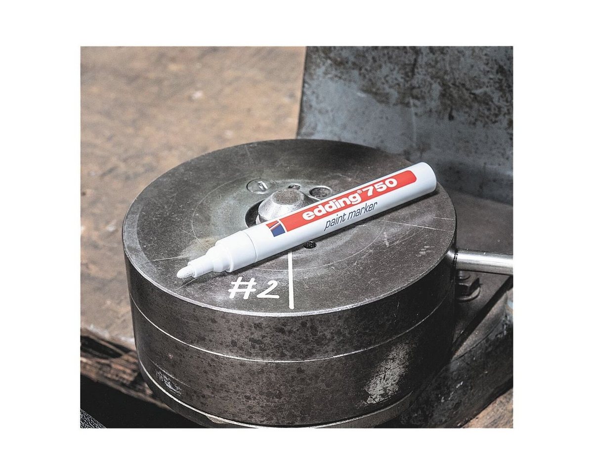 edding Lackmarker 750, (1-tlg), Strichstärke 2-4 mm, wasserfest – Bild 4 von 4