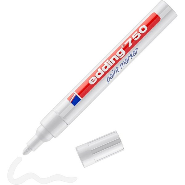 edding Lackmarker 750, (1-tlg), Strichstärke 2-4 mm, wasserfest
