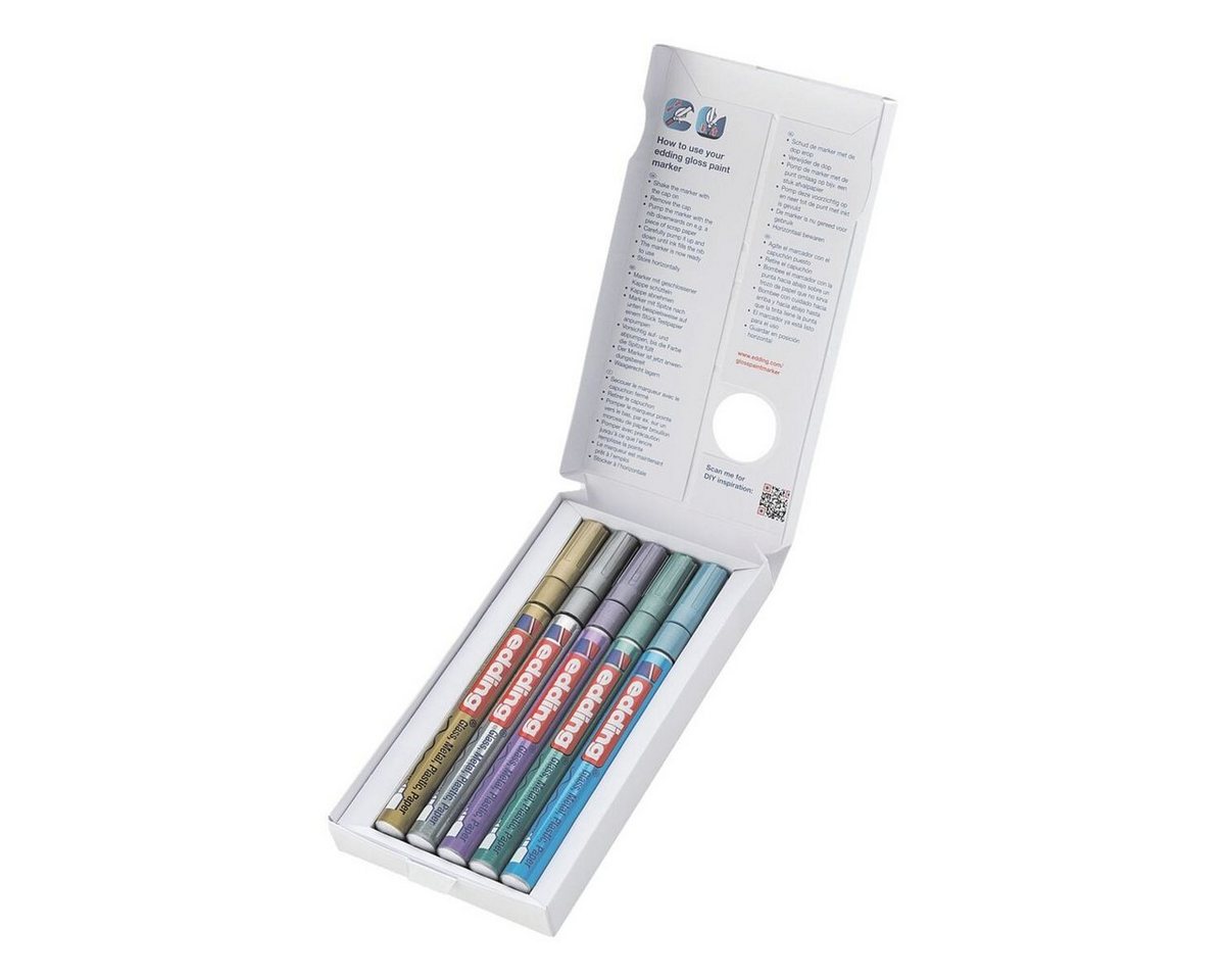 edding Lackmarker 780 metallic spezial, (5-tlg), Strichstärke 0,8 mm – Bild 2 von 5