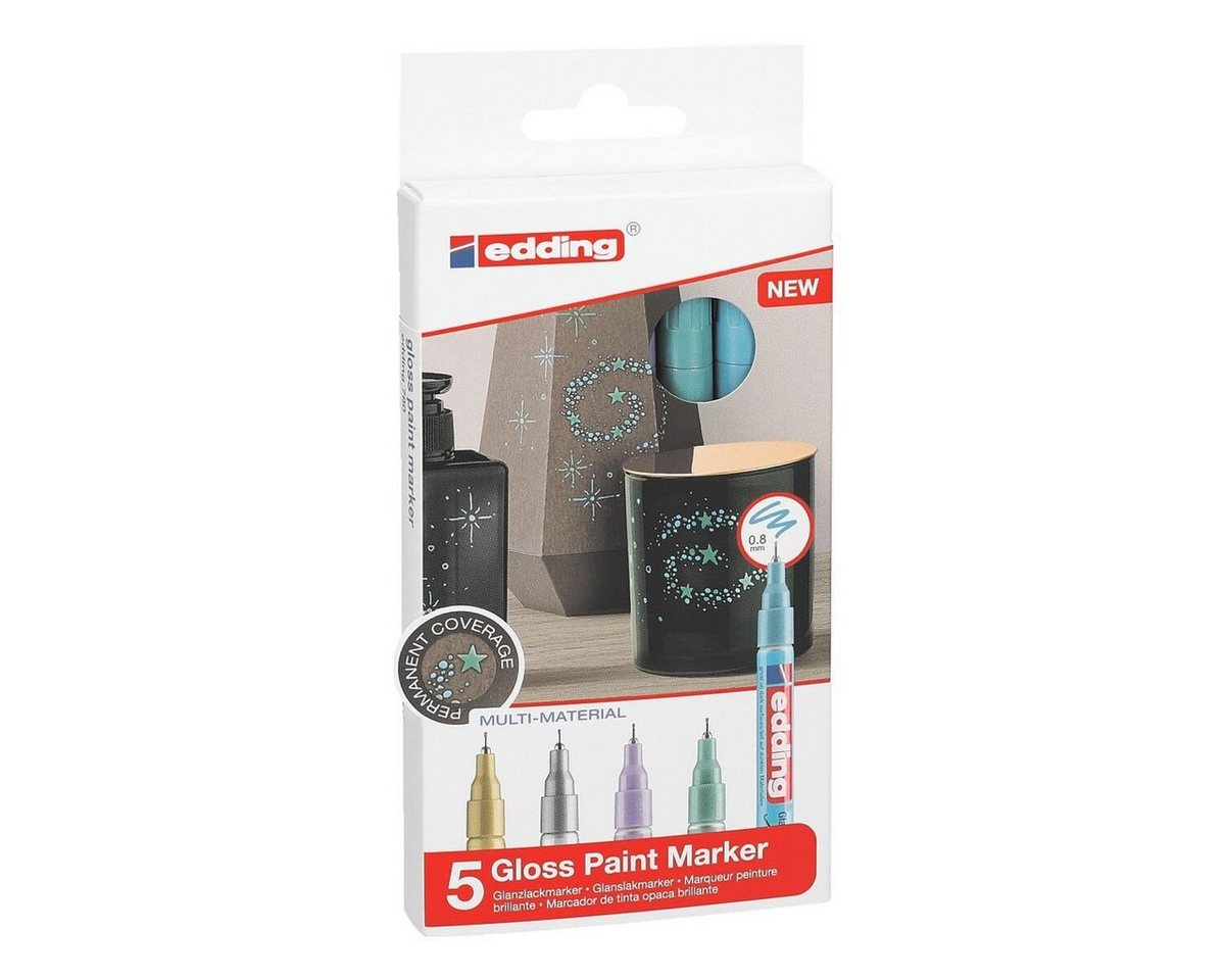 edding Lackmarker 780 metallic spezial, (5-tlg), Strichstärke 0,8 mm – Bild 3 von 5