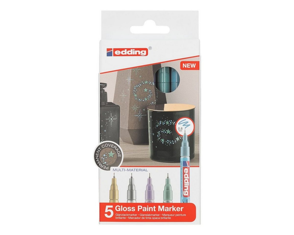 edding Lackmarker 780 metallic spezial, (5-tlg), Strichstärke 0,8 mm – Bild 4 von 5