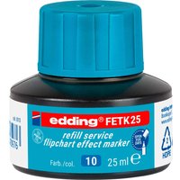 edding Nachfülltinte "FETK 25" Flipchart Effektmarker, 25ml, hellblau