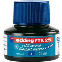 edding Nachfülltinte "FTK 25" für Flipchartmarker, 25 ml, blau