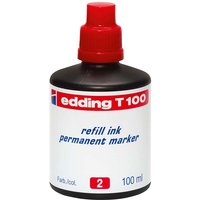 edding Nachfülltinte "T100" für Permanentmarker, rot