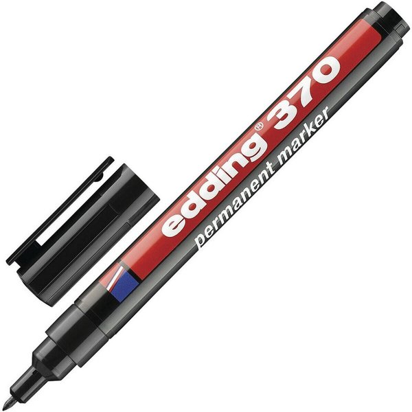 edding Permanentmarker 370, (1-tlg), Strichstärke 1,0 mm, wisch-& wasserfest