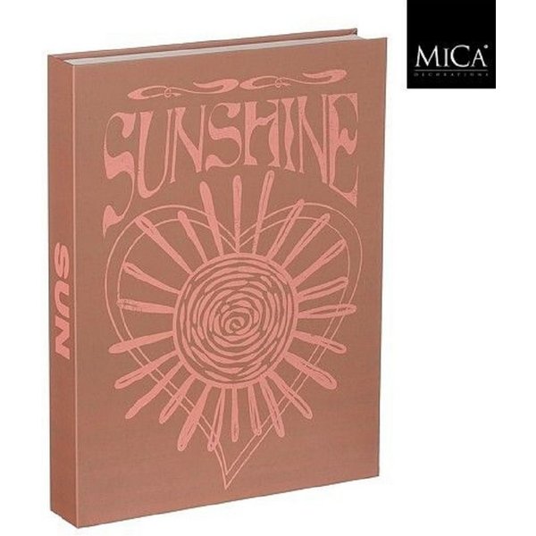 edelman Dekoobjekt MICA Dekorationsbuch "Sunshine", Rosa, 1201196 (1 St)