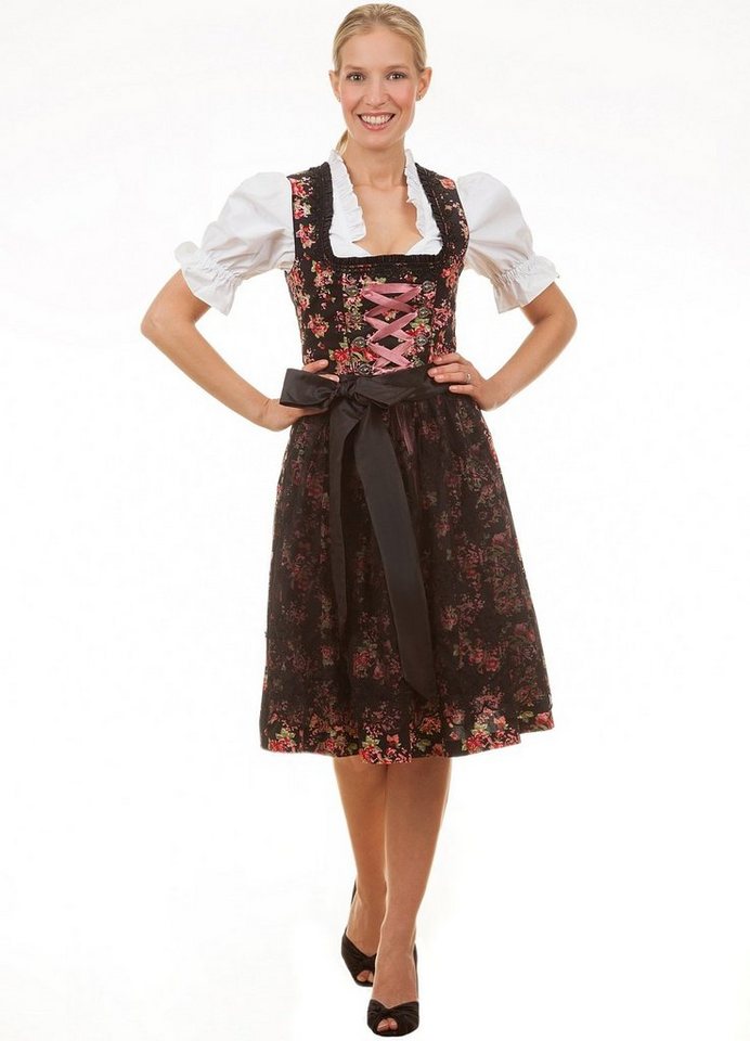 Edelnice Dirndl Estefania Blumen – Bild 4 von 5