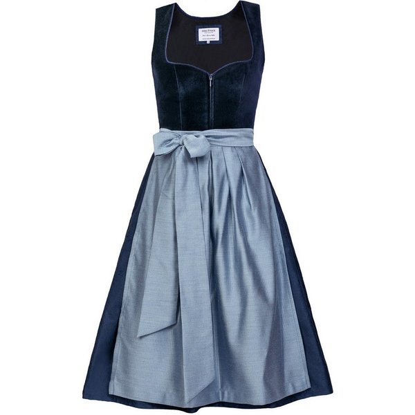 Edelnice Dirndl Luna Samt Blau