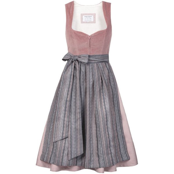 Edelnice Dirndl Marie Samt Altrosa
