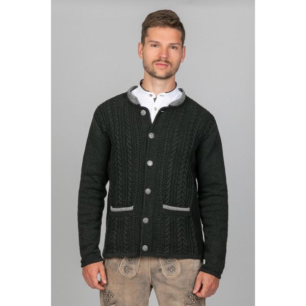 Edelnice Trachtenstrickjacke Jakob Dunkelanthrazit