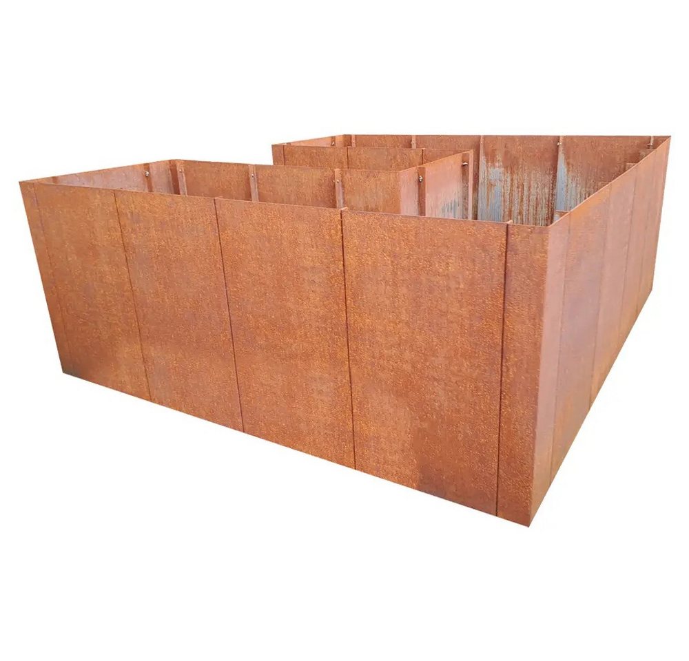 EdelrostPassion Hochbeet, U-Form, Edelrost, Metall 200x200, 180x180, Höhe:60,80 & 100cm – Bild 5 von 5