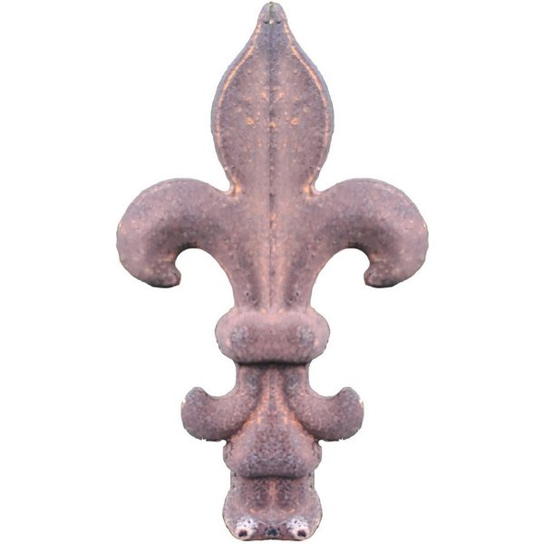 EdelrostPassion Metallzaun, Edelrost Zaunspitze französische Lilie, aus Metall, DIY, H:10-12cm