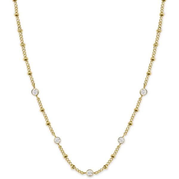 ROSEFIELD Edelstahlkette ROSEFIELD Multi Crystal Necklace Multi-Kristall-Halskette Goldfarben