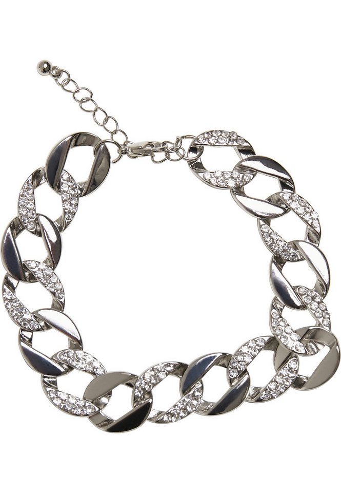 URBAN CLASSICS Edelstahlkette Urban Classics Unisex Basic Diamond Necklace And Bracelet Set – Bild 4 von 5