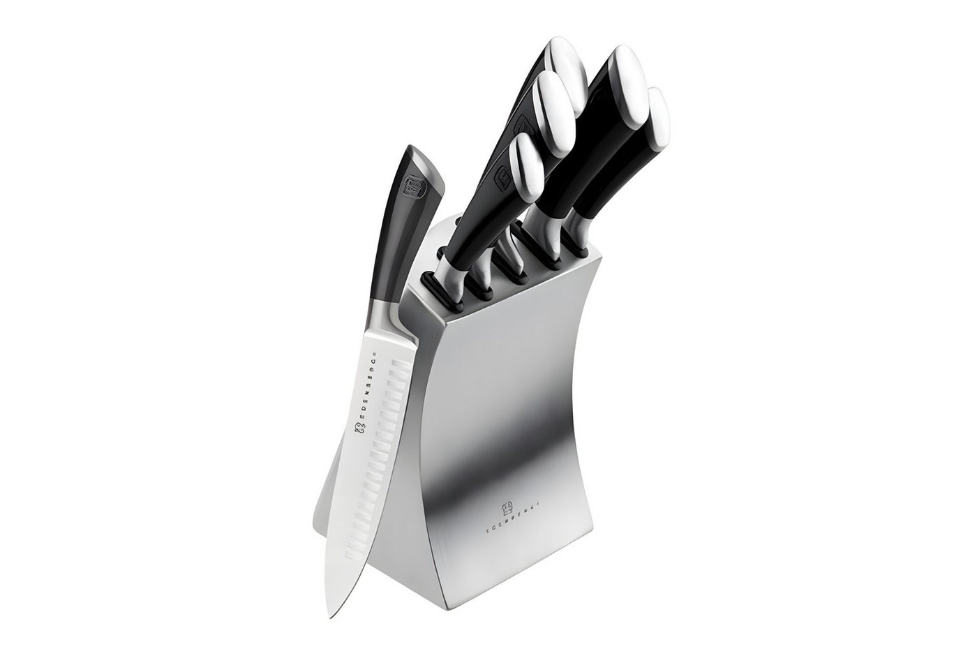 Edenberg Messerblock mit Messern Messerset mit Block (6tlg), inklusive Edelstahl-Messerblock – Bild 3 von 3