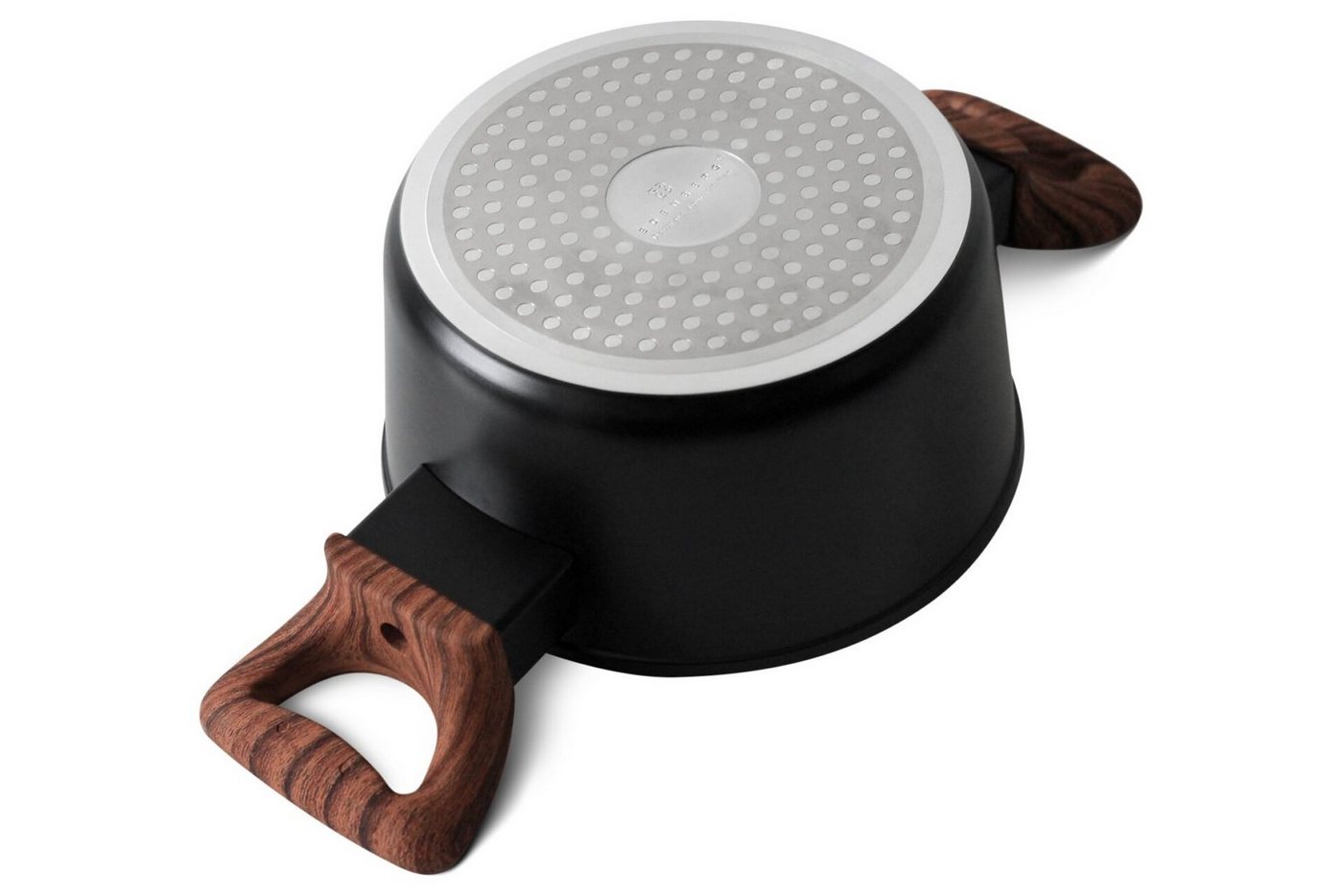 Edenberg Topf-Set Klassische schwarze Töpfe, in 4 verschiedenen Größen und in 4 Farben, Aluminium, Keramik (Gönnen Sie sich stilvolles Kochen auf höchstem Nivea – Bild 5 von 5