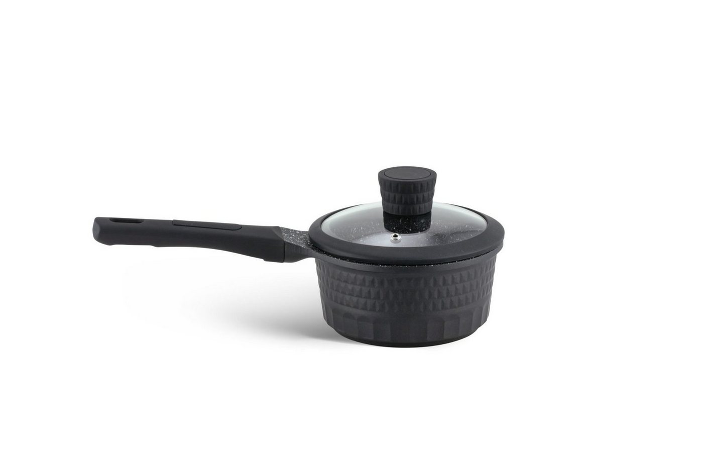 Edenberg Topf-Set Schwarze Topfset klassische Töpfe, Kasserolle Pfanne Keramik INDUKTION, Aluminium, Keramik (10-tlg., Zeitloses Design des Topfsets. Eine ideal – Bild 5 von 5
