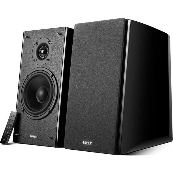 Edifier® R2000DB 2.0 Bluetooth-Lautsprechersystem Regal-Lautsprecher (Bluetooth, 120 W, mit Infrarot-Fernbedienung Schwarz)