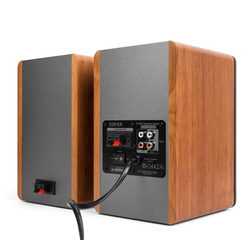 Edifier® Studio R1280T Lautsprechersystem in Echtholzgehäuse,Fernbedienung Regal-Lautsprecher (42 W, Subwoofer) – Bild 2 von 5