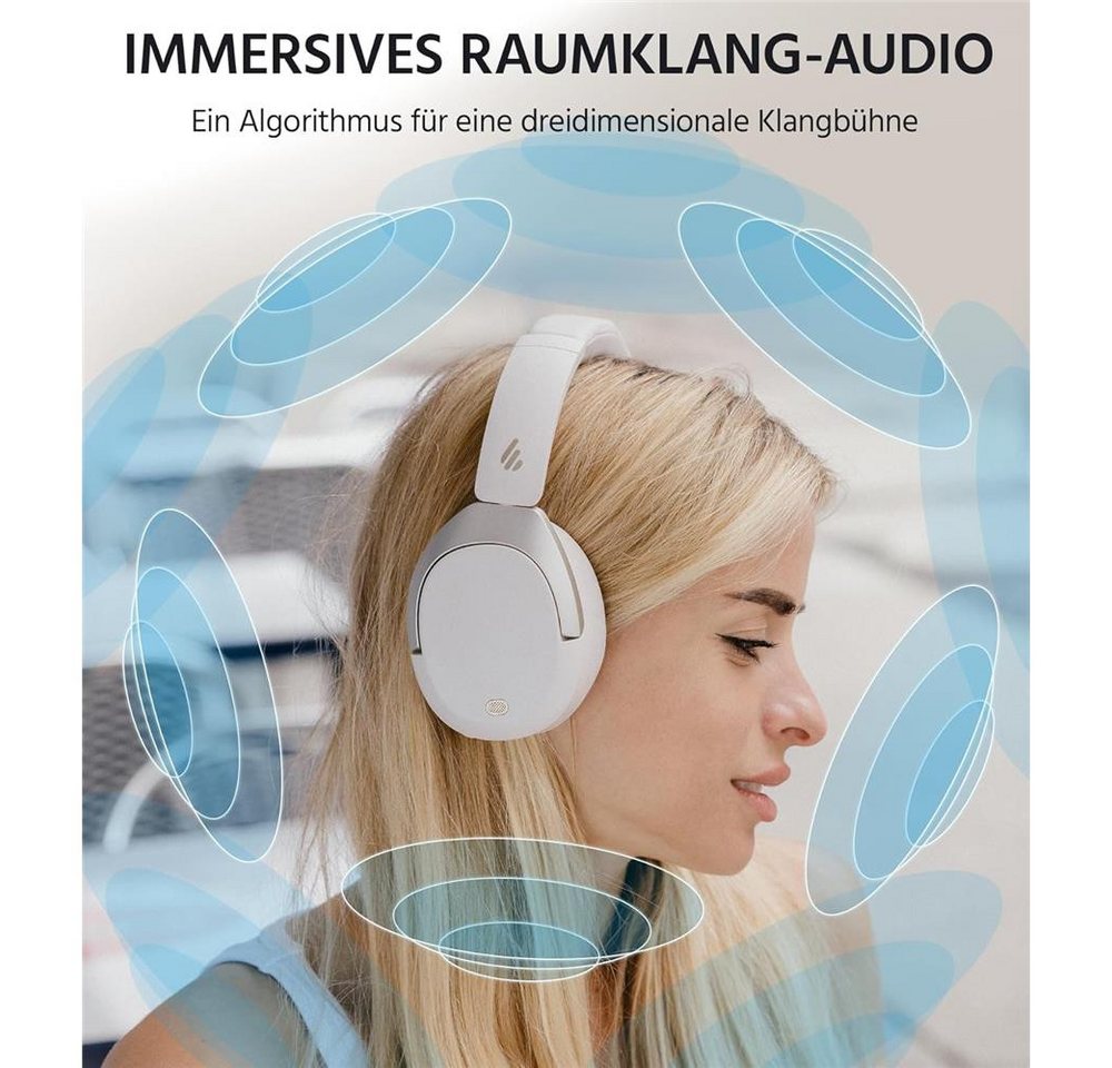 Edifier® W830NB kabellose Bluetooth Kopfhörer Over-Ear-Kopfhörer (Bluetooth 5.4, 94 h Akkulaufzeit Active Noice Canceling Hi-Res Audio) – Bild 4 von 5