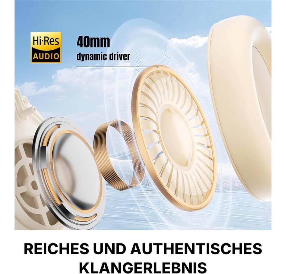 Edifier® WH700NB PRO kabellose Bluetooth Kopfhörer Over-Ear-Kopfhörer (KI-optimiertes Noice Canceling AAC Beamforming, MultiPoint Verbindung) – Bild 2 von 5