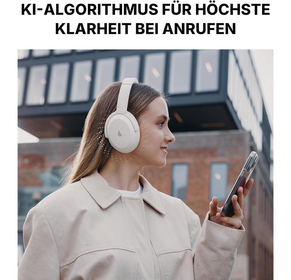 Edifier® WH700NB PRO kabellose Bluetooth Kopfhörer Over-Ear-Kopfhörer (KI-optimiertes Noice Canceling AAC Beamforming, MultiPoint Verbindung) – Bild 4 von 5