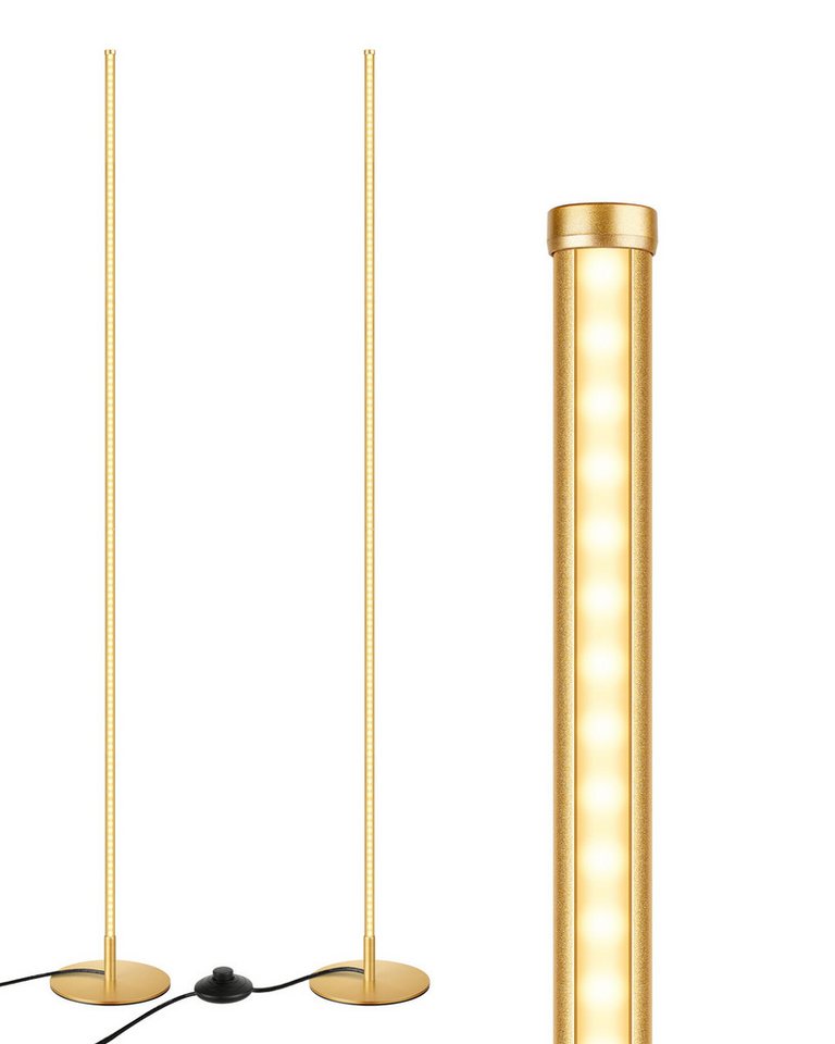 EDISHINE LED Stehlampe Wohnzimmer dimmbar, LED fest integriert, warmweiß, Minimalistische Stehleuchte – Bild 2 von 5