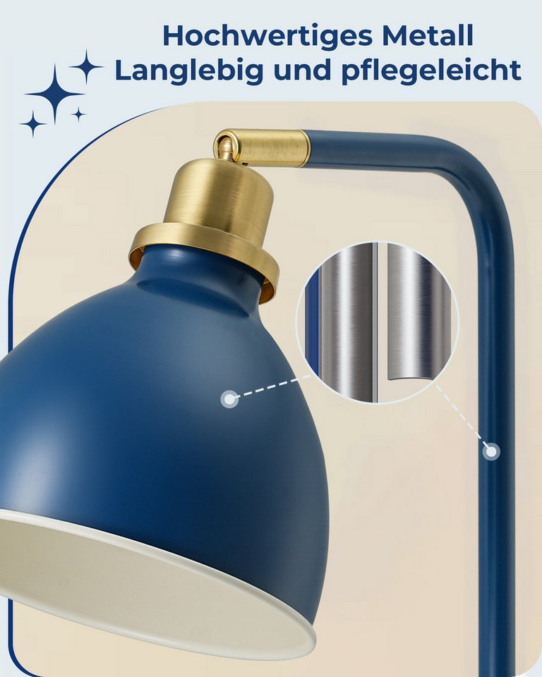 EDISHINE Stehlampe Wohnzimmer, LED wechselbar, warmweiß – Bild 3 von 5