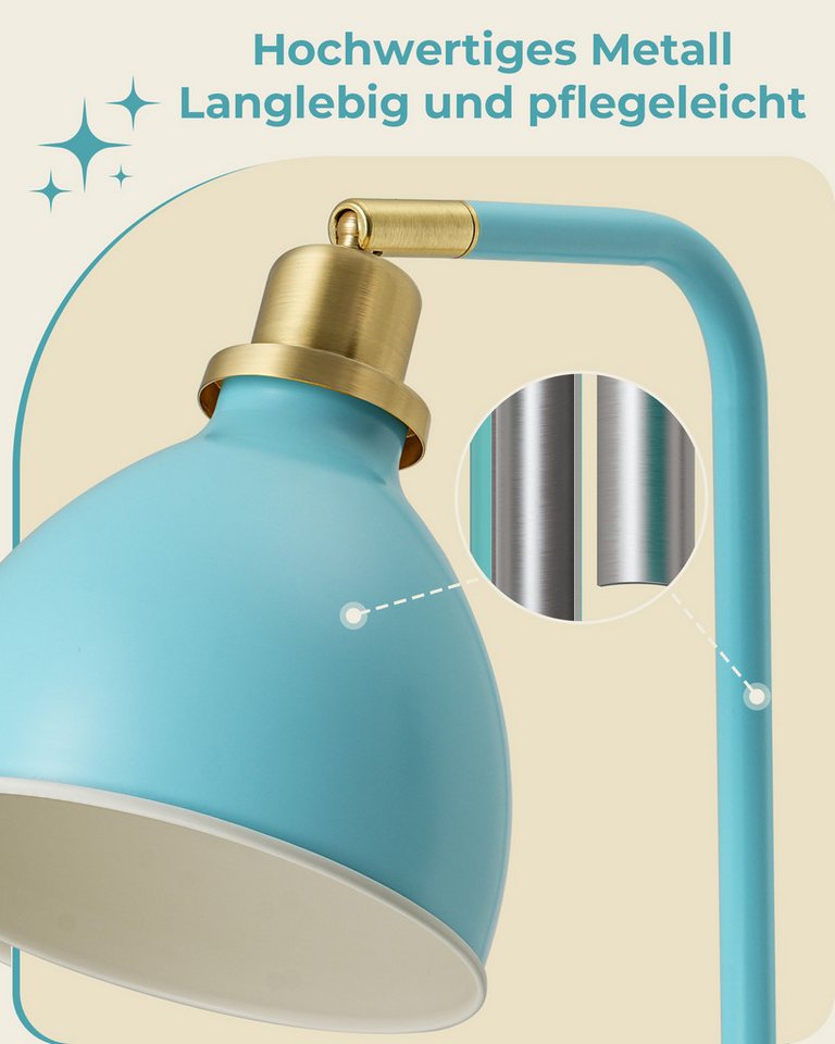 EDISHINE Stehlampe Wohnzimmer, LED wechselbar, warmweiß – Bild 3 von 5